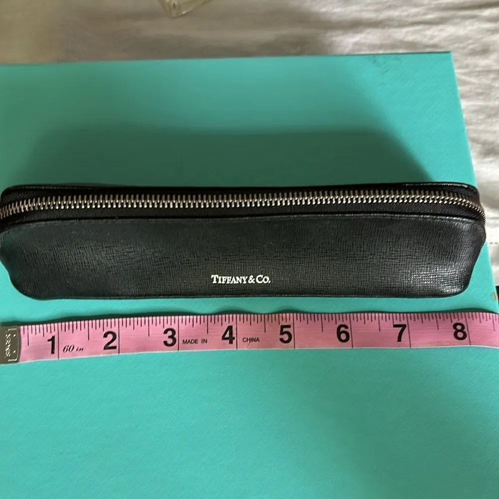 Tiffany & Co Pencil case black and blue NWOT